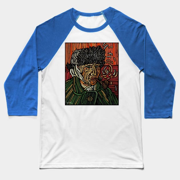 Van Gogh Baseball T-Shirt by Lipskiy